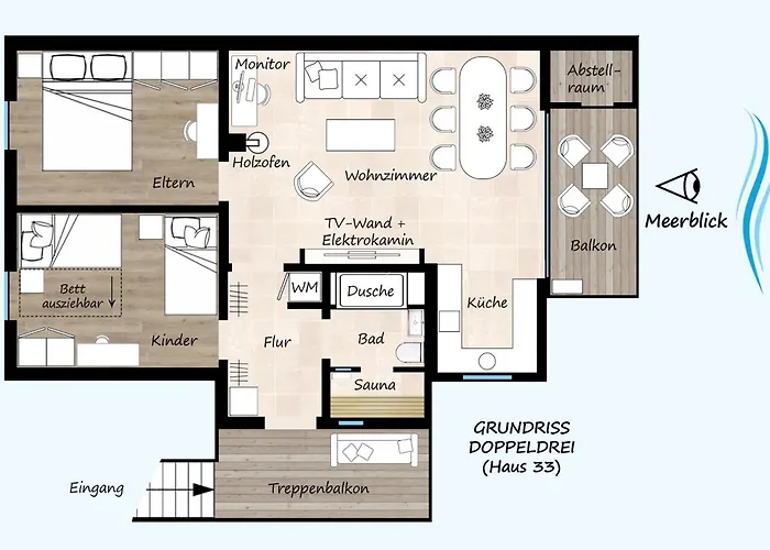Strandpark Doppeldrei Appartement *